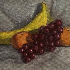 Fruits: Banana, Grapes, & Oranges