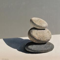 Balance, acrylic, 18 by 18 inches