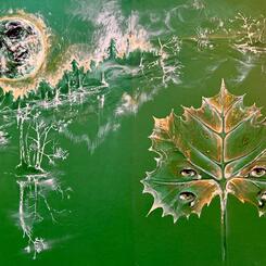 The Moon and the Sycamore Leaf