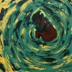 “Isolation(bad?)” acrylic painting 2024 