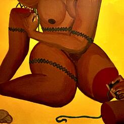 “Picking up the pieces”Acrylic painting,2024 