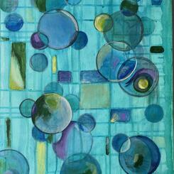 Abstract - Teal and Purple