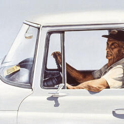 Crossroads, Acrylic, 26 by 40 inches, 1988