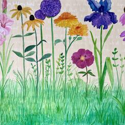 Waystation, 2024, Watercolor on canvas, 48x36