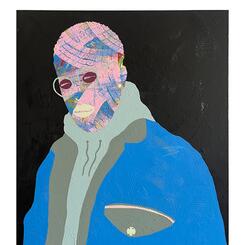 SHANE / black boy in blue under moonlight