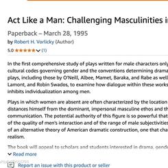 Kind Words from The Author of Act Like A Man