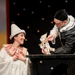 Pierrot Puppet | Commissioned for Happenstance Theater's Pocket Moxie, 2022