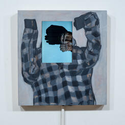 BLK/M/5’8”/Checkered Sweatshirt/Dark Jeans/Brown Boots or in short Self-Portrait with Checkered Sweatshirt