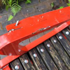 Damaged Sassy Bench Detail