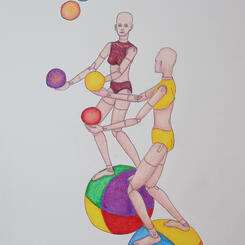 Mirror Images of Juggling Mannequins