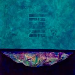 Holding the Sacred: Broken Vessel, 1991. Acrylic and collage on paper, 50H x38W.