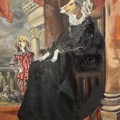 Genoese Hound and Her Son (after Anthony van Dyck)