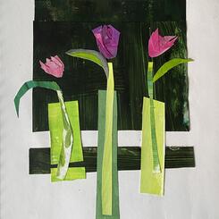 “Three Vases of Tulips”