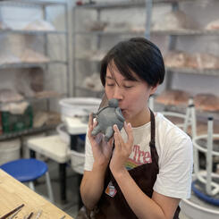 Flute-making workshop at Washington Street Studios in Harpers Ferry, West Virginia