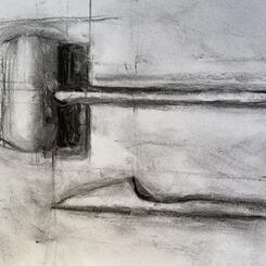 “Jim Dine Visits Maryland” (After Jim Dine’s “Winter Tools”)