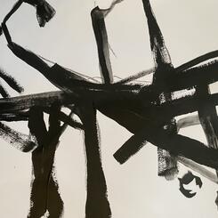 “Franz Kline Visits The Key Bridge” (After Kline’s “Untitled # 6”)