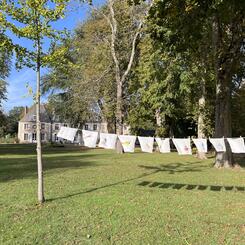 Installation in front yard of Installation  at Chateau Bouthonvillier
