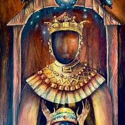 Mother Mary and Jesus Cosmos