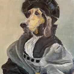 Baldassare Hound (after Portrait of Baldassare Castiglione by Raphael)