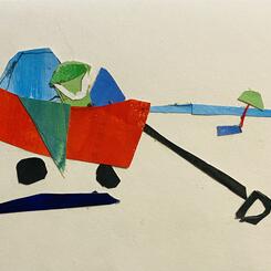 “Wagon On A Beach”