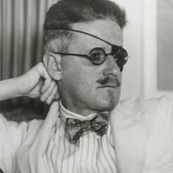 Photograph of James Joyce by Berenice Abbott
