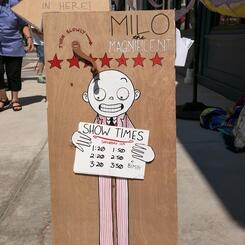 The Milo the Magnificent® Kinetic Sandwich Board