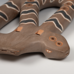 Timber Rattler Triple Flute, detail