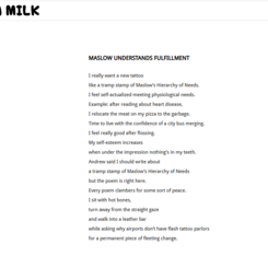 MASLOW UNDERSTANDS FULFILLMENT