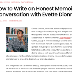 Interview with Evette Dionne