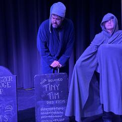 Scrooge Faces His Death