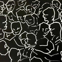 The Gathering 8 x10 Refief Print 2023