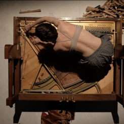 Image from rehearsal for Reaping & Sowing