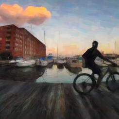 Pierspective 130 June 2024 [ sunrise bike ride ]