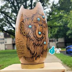 David's Song Gourd Vase