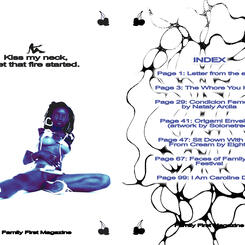 Family First Magazine Index Spread Issue #6