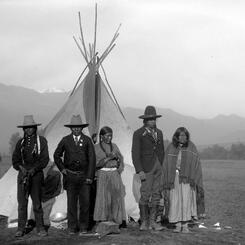 Ute camp, Colorado Springs, 1906