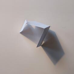 White cardboard study