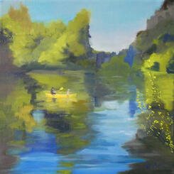 Along the Dordogne: Yellow Canoe