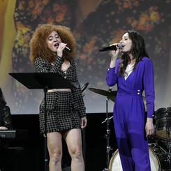 On stage, performing Dreams Running Wild