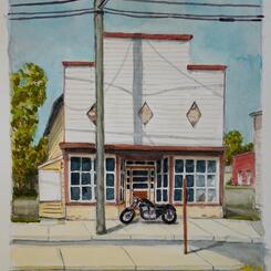 Motorcycle at the Cleaners