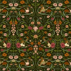 Foxglove and Dahlias Surface Pattern