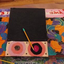 Aunt Hazel's Hole Tee (detail, in progress)