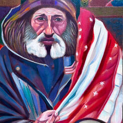 Homelessness - Jeremiah the Veteran Clothed in Democracy