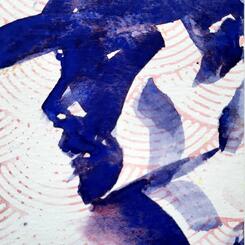 A study of the profile of a man