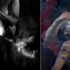 Untitled (#3454) 1990 and                                          Untitled (#06-05-15-258) 2025