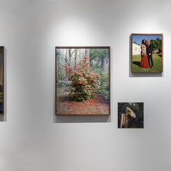 Installation View of In Silver and Earth