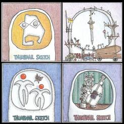 Four Thumbnails drawings