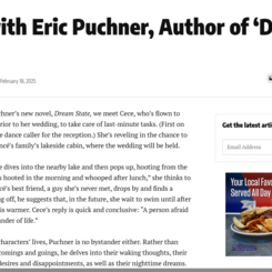 Interview with Eric Puchner for Baltimore Writers Club