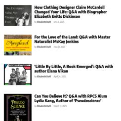 Some Baltimore Writers Club interviews