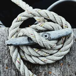 Tying Off Bobby's Boat